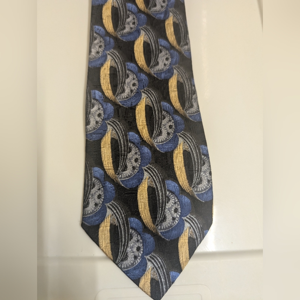 Ermenegildo Zegna 100% Silk Patterned Tie - Picture 9 of 9